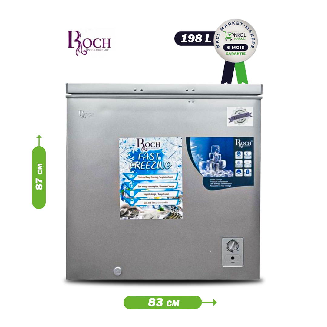 congélateur-coffre---roch---rcf-250-e---Économique---198-litres---gel-rapide---r600a---gris---garantie-6-mois