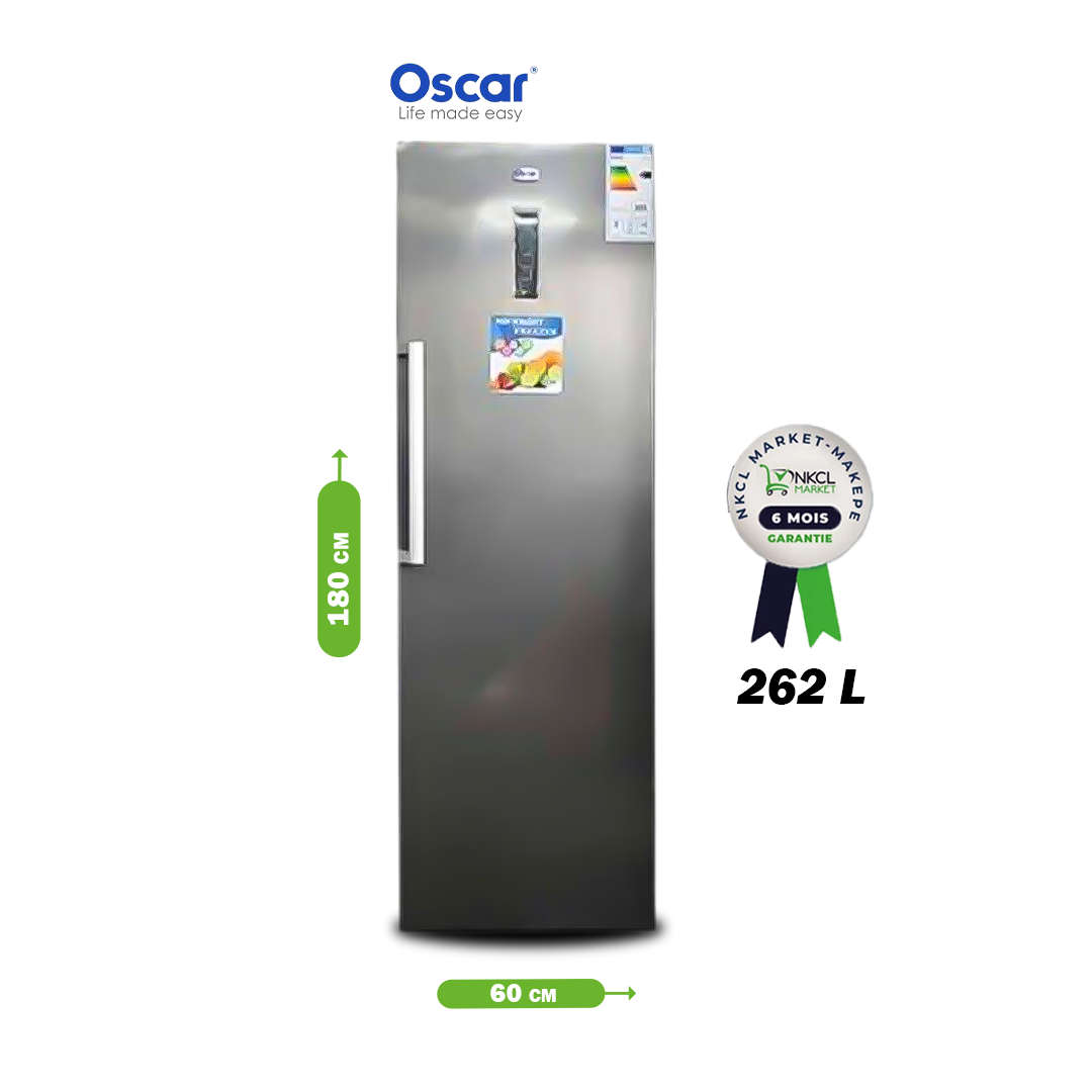 congélateur-vertical-oscar-lux---osc-h272---nofrost---262-litres---gris---garantie-6-mois