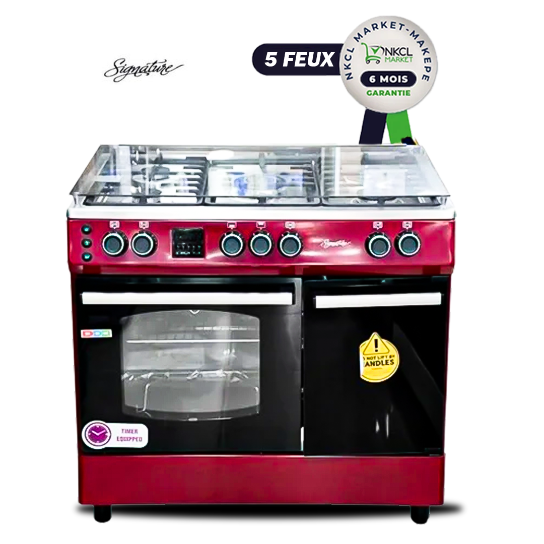 cuisinière-signature---5-foyers---60-x-90-cm---inox---rouge---garantie-6-mois