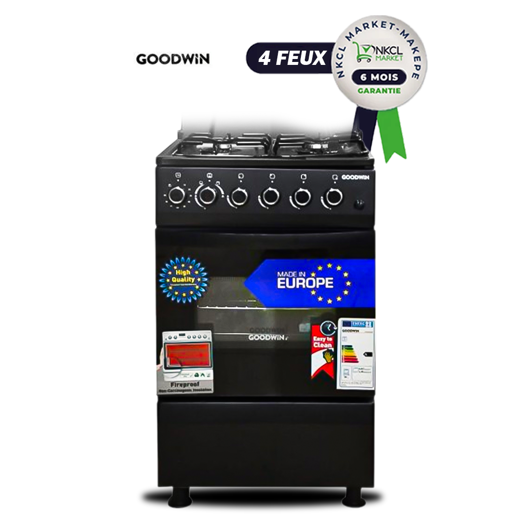cuisinière-à-4-feux-goodwin---fs4402mxzd---50-x-55---inox---allumage-electronique---noir---garantie-06-mois