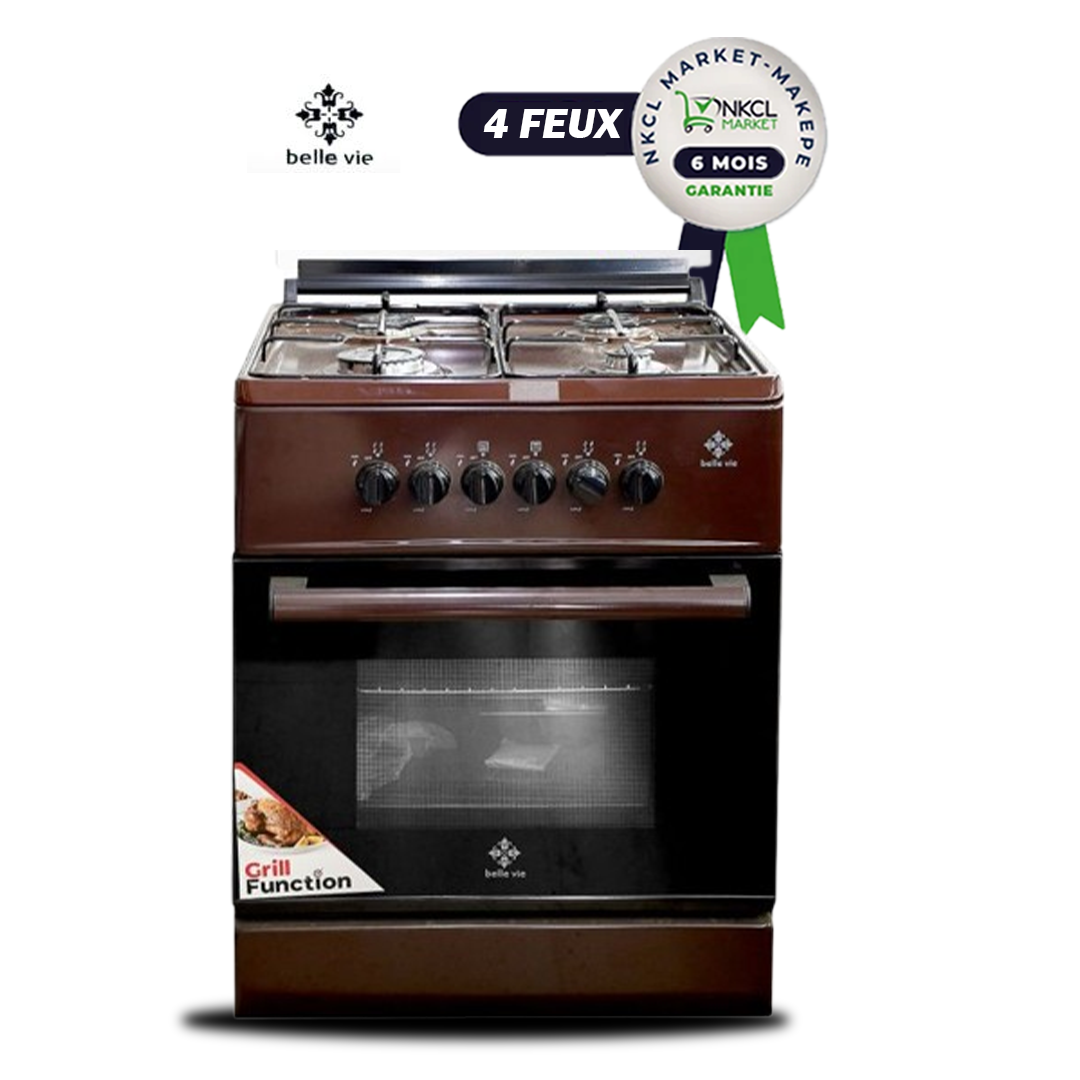 cuisinière-à-gaz-4-foyers---belle-vie---50-×-50-cm---marron---6-mois