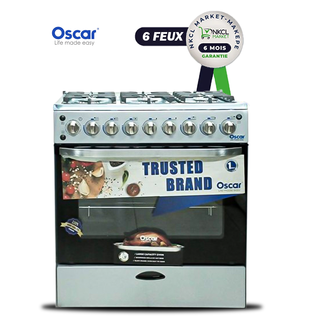 cuisinière-oscar-lux---6-feux---60×76-cm---gris---garantie-06-mois