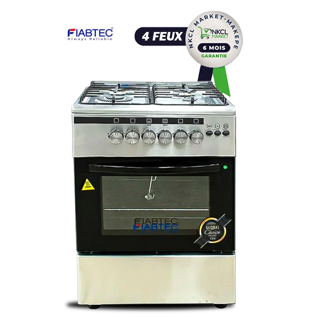 cuisinière-à-gaz-fiabtec---full-option---ft-es70-ss430-matt---4-feux---60-x-60-cm---inox--garantie-6-mois