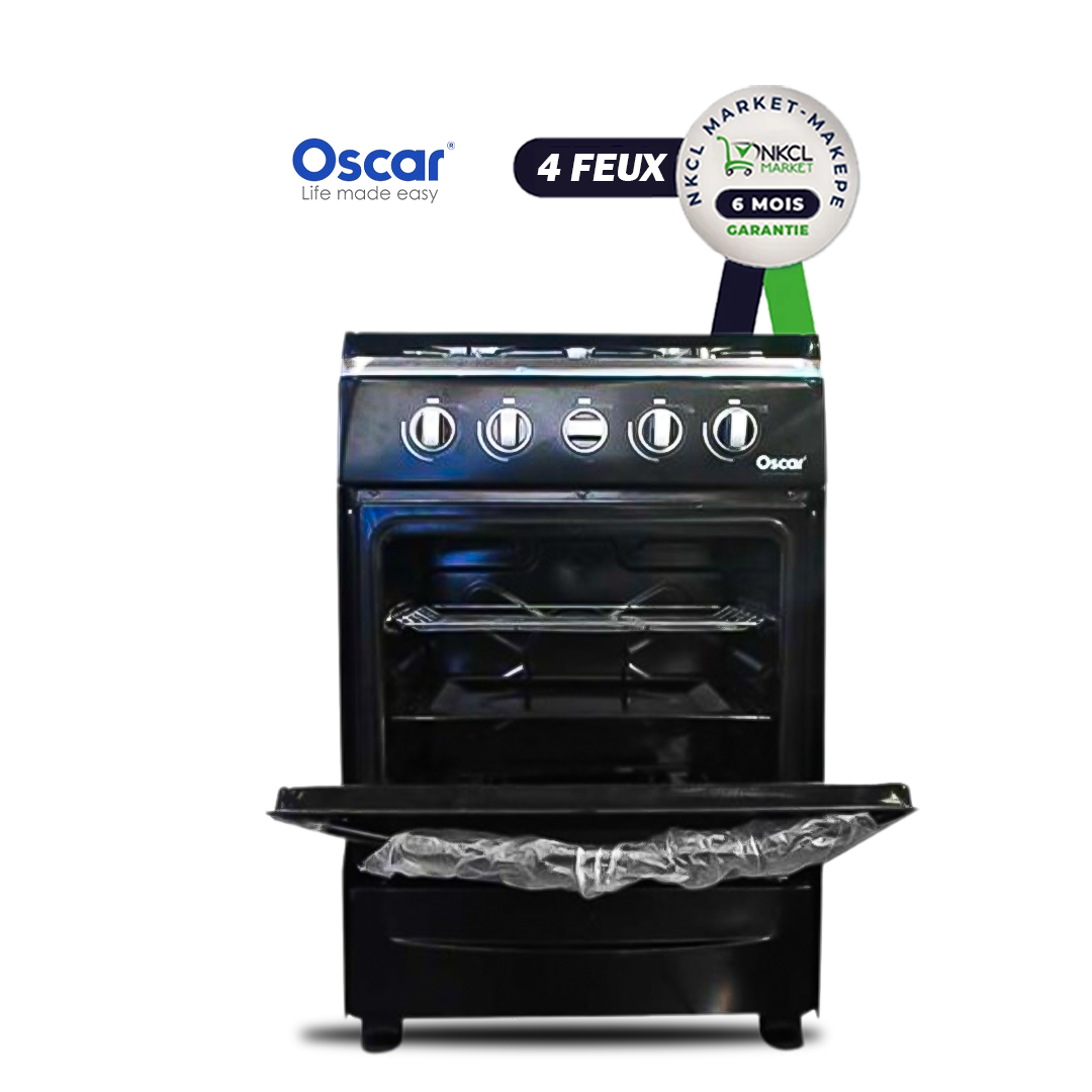 cuisinière-oscar-60x60--osc---60rdf--4-foyers-noir--6-mois-de-garantie