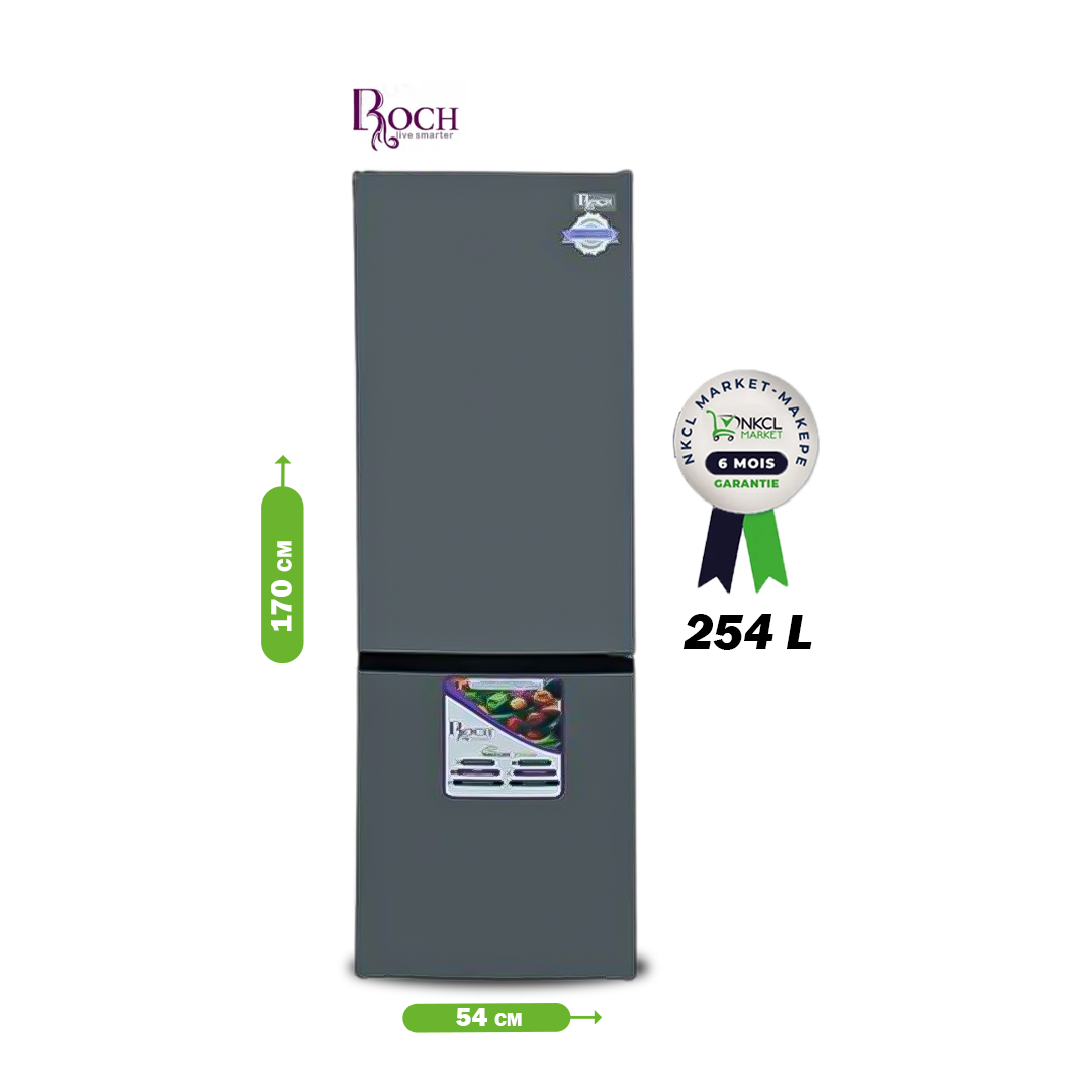 réfrigérateur-combiné---roch---rfr-330-db--b--254l--gris---garantie-6-mois