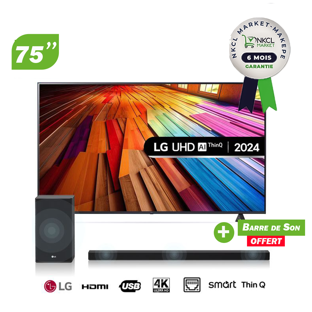 tv-smart-lg-75-pouces-u--75ut80006la-+-barre-de-son-lg-sp9a---06-mois-de-garantie
