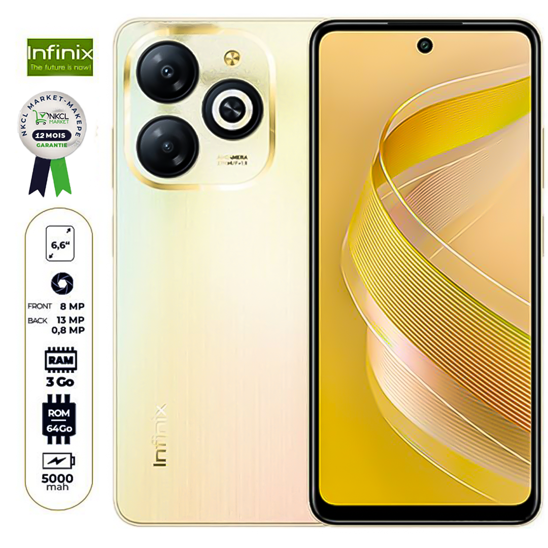 infinix-smart-8---64-go/3go-ram---6.6"--garantie-12-mois