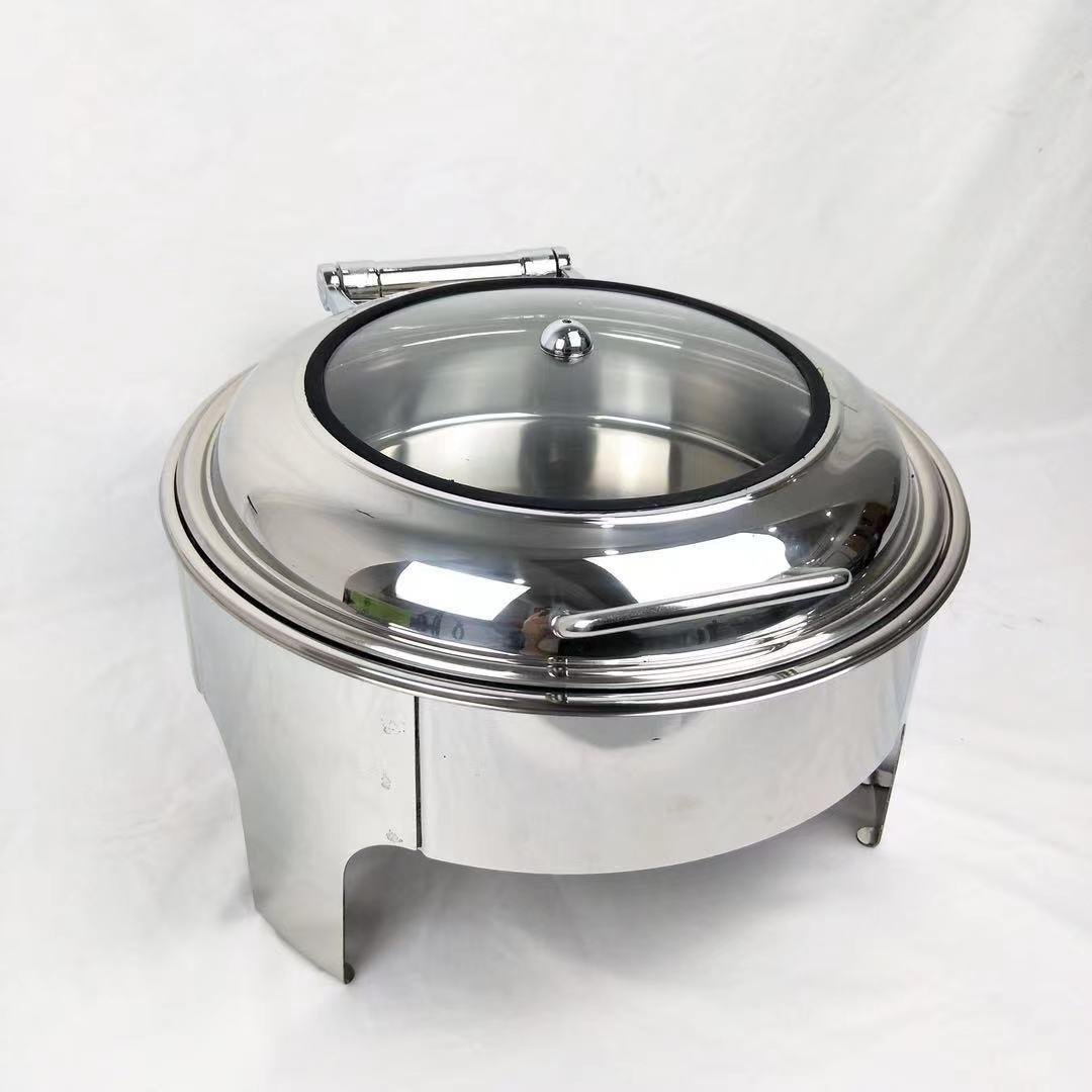 marmite-chauffante-,-chafing-dish-rond-inox--–-avec-couvercle-transparent