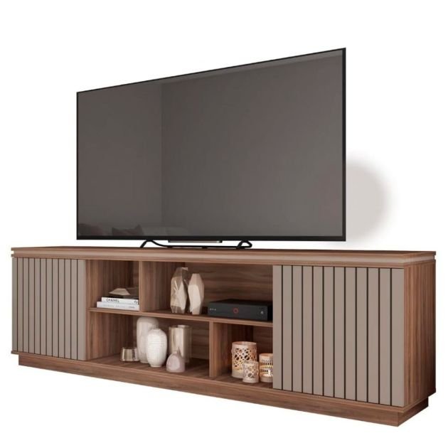 meuble-tv---caemmun-mt-81391.1.8---banc-tv-de-jusqu'à-75-pouces---avec-2-portes-sky---marron