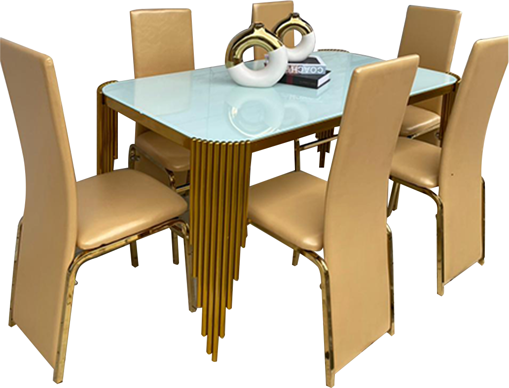 salle-à-manger-moderne-6-places-–-verre-&-simili-blanc-cassé