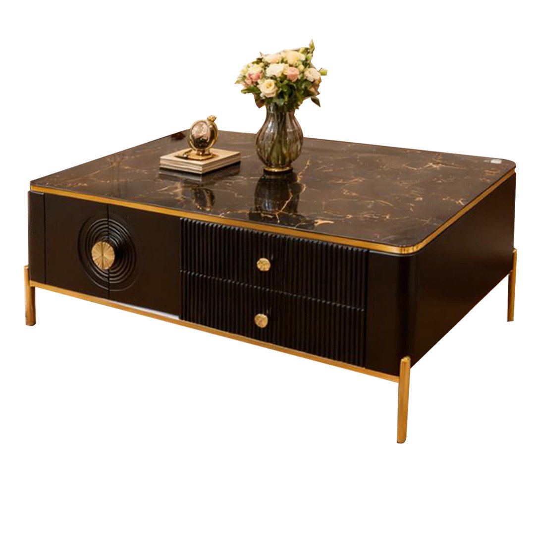 table-basse-luxe-–-plateau-vitrée--noir-&-structure-dorée-avec-tiroirs-69610301e93ac