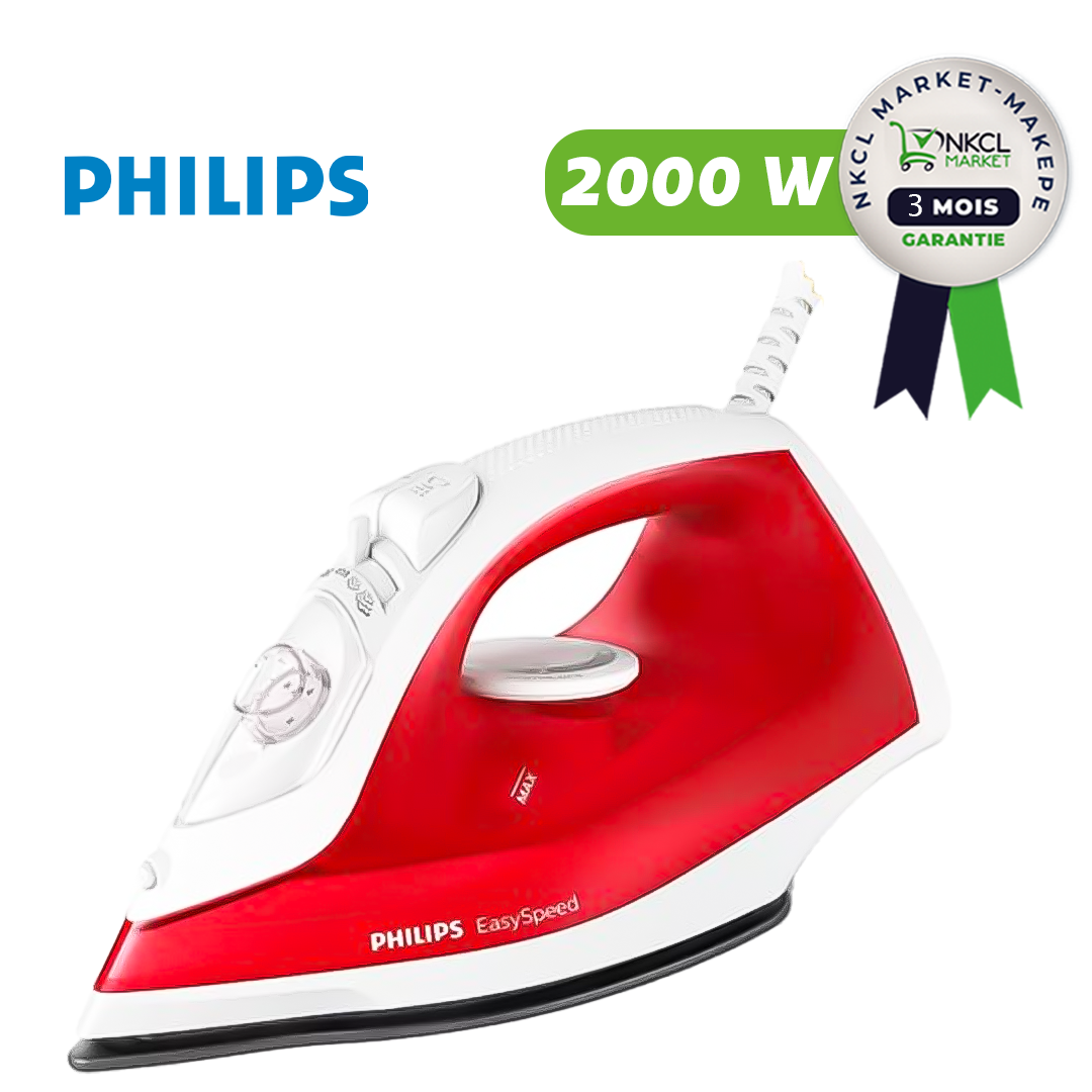 fer-à-repasser-à-vapeur-avec-mode-économie-d'energie---philips-gc1742---220ml---2000-w---rouge---3-mois