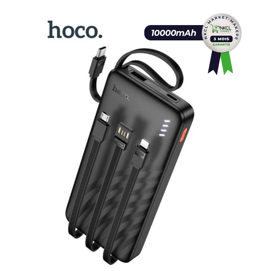 powerbank-hoco-j146---10000mah---4-câbles-intégrés---02-entrées,-04-sorties---indicateur-led---garantie-3-mois-696a4a264aa81